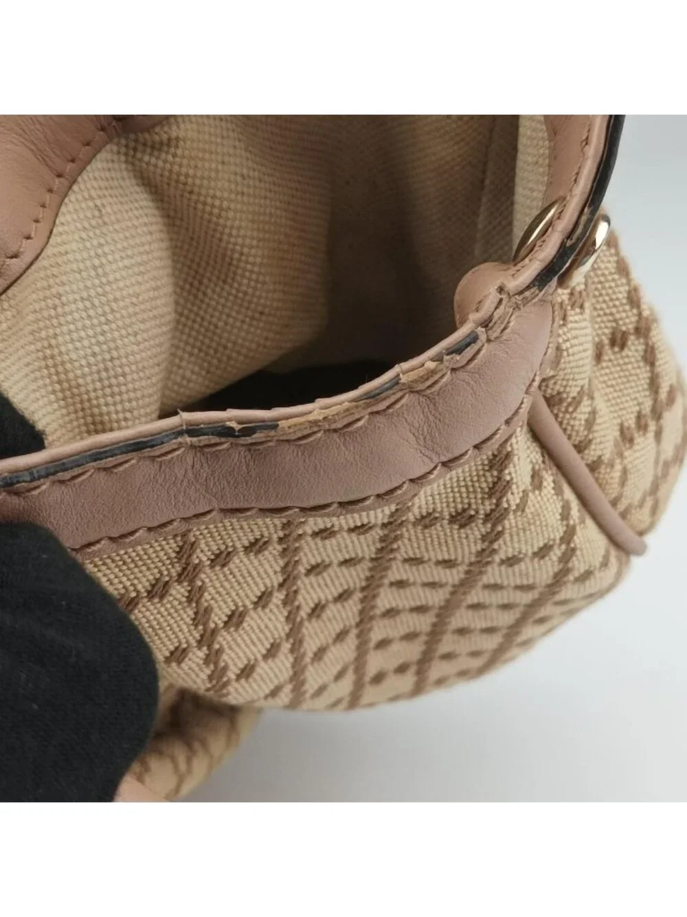 Gucci Sukey Multicolor Canvas Leather Handbag